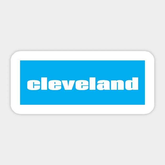 Cleveland Sticker by ProjectX23